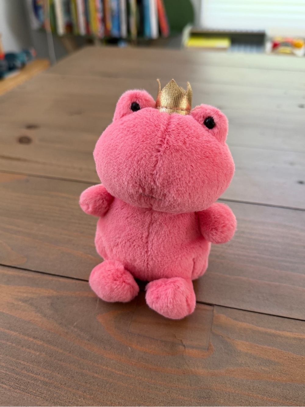 Like New Retired Jellycat Crowning Croaker Pink Frog